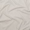 Italian White and Black Broken Chalk Stripe Stretch Woven | Mood Fabrics