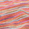 Italian Pink and Orange Luminous Striped Tweed - Detail | Mood Fabrics