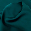 Petrol Blue Stretch Satin - Detail | Mood Fabrics