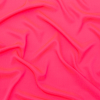 Milly Italian Fiery Neon Coral Stretch Double Georgette | Mood Fabrics