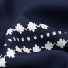 Milly Italian Night Sky and Nimbus Cloud Geometric Striped Silk Twill - Detail | Mood Fabrics