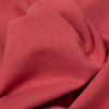 Cardinal Red Stretch Cotton French Terry - Detail | Mood Fabrics
