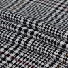 Black, Off-White, Yellow and Red Glen Plaid Cotton Twill - Folded | Mood Fabrics