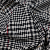 Black, Off-White, Yellow and Red Glen Plaid Cotton Twill - Detail | Mood Fabrics