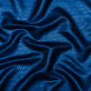 Milly Metallic Blue and Black Tweed Lame | Mood Fabrics