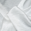 Italian White Wrinkled Polyester Satin - Detail | Mood Fabrics