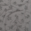 Heathered Cloudburst and December Sky Floral Organic Cotton Shirting | Mood Fabrics