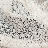 Famous NYC Designer Crystal Gray Stretch Floral Lace - Detail | Mood Fabrics