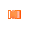 Italian Large Red Orange Plastic Release Buckle - Detail | Mood Fabrics