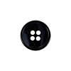 Italian Navy Abstract 4-Hole Plastic Button - 28L/18mm | Mood Fabrics