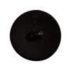 Italian Black Faux Leather Plastic Button - 44L/28mm - Detail | Mood Fabrics