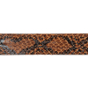 Italian Brown Faux Snakeskin Single Foldover Fabric Tape - 0.75 - Detail | Mood Fabrics