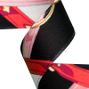 Italian Anthracite and Peony Purse Straps and Chains Satin Ribbon - 1 - Detail | Mood Fabrics