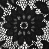 Black Sunflower Re-Embroidered Stretch Lace - Detail | Mood Fabrics
