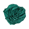 Emerald Sunflower Re-Embroidered Stretch Lace - Spiral | Mood Fabrics
