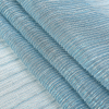 Baby Blue Metallic Stretch Plisse - Folded | Mood Fabrics