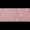 Famous NYC Designer Geranium Pink Chiffon with Abstract Donuts - Full | Mood Fabrics