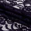 Blackberry Cordial Floral Re-Embroidered Lace with Scalloped Edges - Folded | Mood Fabrics