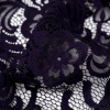 Blackberry Cordial Floral Re-Embroidered Lace with Scalloped Edges - Detail | Mood Fabrics