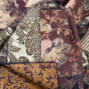 French Roast, Winter Twig and Castle Wall Patchwork Floral and Lace Printed Stretch Cotton Twill - Detail | Mood Fabrics