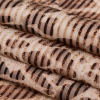 Ivory Cream and Carafe Leopard Printed Neoprene with Novelty Stripes - Folded | Mood Fabrics