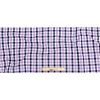 Premium Deep Wisteria and Navy Large Tattersall Checkered Cotton Shirting - Full | Mood Fabrics