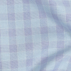 Premium Baby Blue and Lavender Checkered Cotton Shirting - Detail | Mood Fabrics
