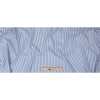 Premium Ultramarine and White Candy Striped Dobby Cotton Shirting - Full | Mood Fabrics