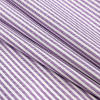 Premium Lavender and White Checkered Stripes Dobby Cotton Shirting - Folded | Mood Fabrics