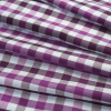 Premium Hollycock, Oxblood and Baby Blue Tattersall Shepherds Check Twill Cotton Shirting - Folded | Mood Fabrics