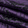 Metallic Purple and Black Abstract Luxury Brocade - Folded | Mood Fabrics