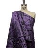 Metallic Purple and Black Abstract Luxury Brocade - Spiral | Mood Fabrics