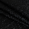 Metallic Black Wavy Luxury Brocade - Folded | Mood Fabrics
