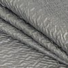 Metallic Silver Wavy Luxury Brocade - Folded | Mood Fabrics