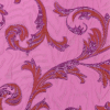 Metallic Magenta, Red and Hot Pink Scrolls Luxury Brocade | Mood Fabrics