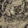 Metallic Gold and Black Floral Luxury Burnout Brocade - Detail | Mood Fabrics