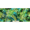 Mood Exclusive Italian Green and Blue Ferns and Foliage Digitally Printed Silk Chiffon - Full | Mood Fabrics