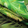 Mood Exclusive Italian Green and Black Ferns and Foliage Digitally Printed Silk Charmeuse - Folded | Mood Fabrics