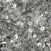 Giuseppe Silver Heavy All-Over Sequins - Detail | Mood Fabrics