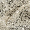 Eminence Champagne Luxury Tulle with Platinum Glitter Clusters - Detail | Mood Fabrics