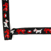 Black, White and Red Cat and Dog Jacquard Ribbon - 0.625 | Mood Fabrics