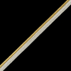 Metallic Gold Cord with Lustrous White Lip - 0.3 - Detail | Mood Fabrics