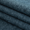 Ketil Blue Mirage Marbled Boiled Wool - Folded | Mood Fabrics