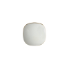 White and Silver 2-Piece Dome-Shaped Rounded Square Shank Back Button - 24L/15mm | Mood Fabrics