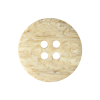 Brown Rice and Bleached Sand Rippled Tire Rimmed 4-Hole Button - 40L/25.5mm - Spiral | Mood Fabrics