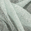 Platina Sapphire Luxury Tulle with Metallic Platinum Glitter - Detail | Mood Fabrics