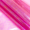 Pink Oil Slick Holographic Vinyl - Folded | Mood Fabrics