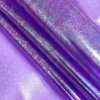 Purple Oil Slick Holographic Vinyl - Folded | Mood Fabrics