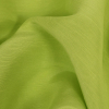Turia Grass Green Satin-Faced Linen and Silk Dupioni - Detail | Mood Fabrics