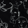 Mood Exclusive Black Candid Countenance Cotton Poplin - Detail | Mood Fabrics